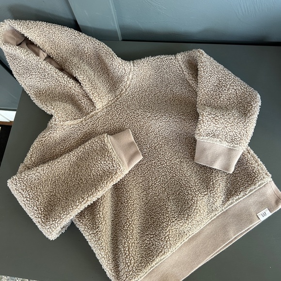 GAP Other - GAP Kids Tan Sherpa Hoodie